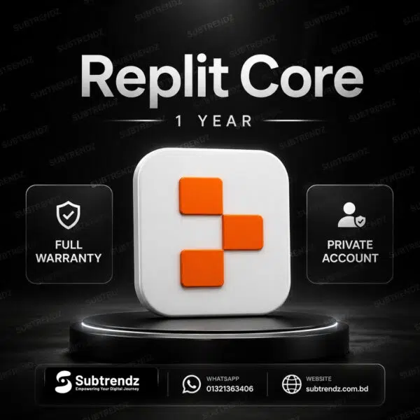 Replit Core 12 Month Subscription | Annual Plan | Best Price in Bangladesh | Instant Activation