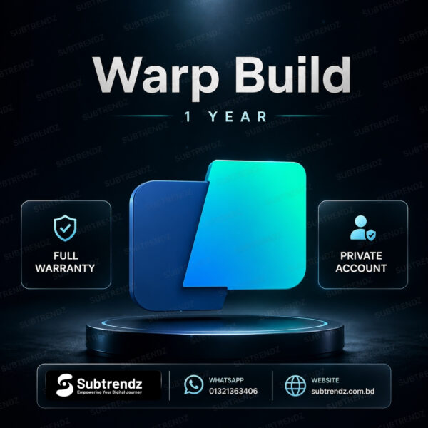Warp Build 12 Month Subscription | Annual Plan at Best Price in Bangladesh | Instant Activation